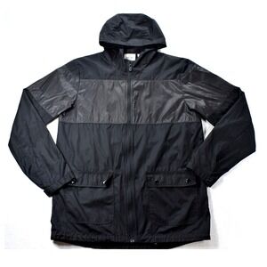 Mini Cooper BMW AG Mens Black Hooded Windbreaker Jacket Medium, Mini Cooper
